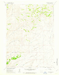 Ketchum Buttes 1961 topographic map thumbnail