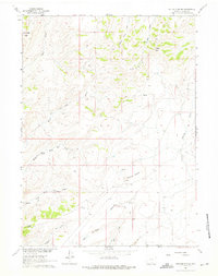 Ketchum Buttes 1961 topographic map thumbnail