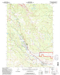 Kisinger Lakes 1991 topographic map thumbnail