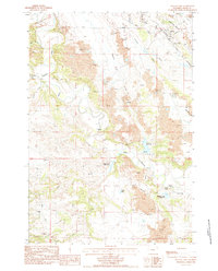 Kruger Lake 1984 topographic map thumbnail