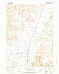 La Barge 1969 topographic map thumbnail