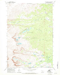 Lake Angeline 1967 topographic map thumbnail
