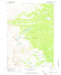 Lake Angeline 1967 topographic map thumbnail