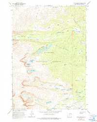 Lake Angeline 1967 topographic map thumbnail