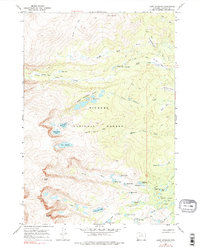Lake Angeline 1967 topographic map thumbnail