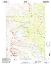 Lake Angeline 1993 topographic map thumbnail