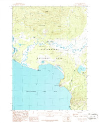 Lake Butte 1986 topographic map thumbnail
