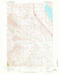 Lake De Smet West 1967 topographic map thumbnail