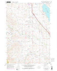 Lake De Smet West 1967 topographic map thumbnail