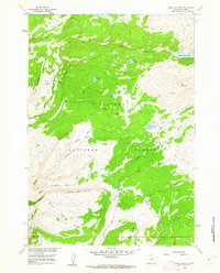 Lake Solitude 1960 topographic map thumbnail