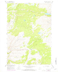 Lake Solitude 1960 topographic map thumbnail