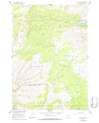 Lake Solitude 1960 topographic map thumbnail