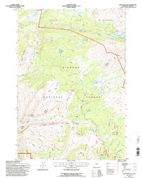 Lake Solitude 1993 topographic map thumbnail