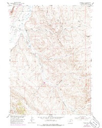 Lander SE 1952 topographic map preview