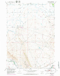 Lander NW 1952 topographic map thumbnail