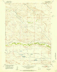 Lewis Flat 1953 topographic map thumbnail