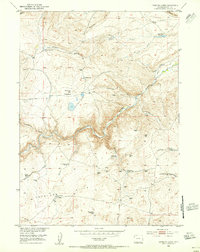 Lewiston Lakes 1953 topographic map thumbnail