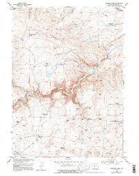 Lewiston Lakes 1953 topographic map thumbnail