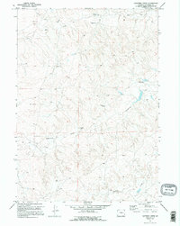 Lightning Creek 1970 topographic map thumbnail