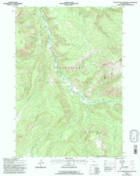 Little Saddle Mountain 1991 topographic map thumbnail