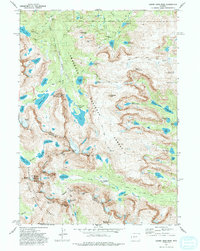 Lizard Head Peak 1981 topographic map thumbnail
