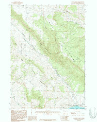 Logan Mountain 1987 topographic map thumbnail