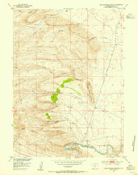 Lone Haystack Mountain 1953 topographic map thumbnail