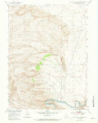 Lone Haystack Mountain 1953 topographic map thumbnail