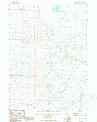 Lost Creek Butte 1989 topographic map thumbnail