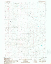 Lost Creek Butte NW 1989 topographic map thumbnail