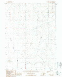 Lost Creek Butte SW 1989 topographic map thumbnail