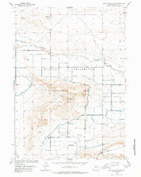 Lost Wells Butte 1958 topographic map thumbnail