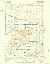 Lost Wells Butte 1952 topographic map thumbnail