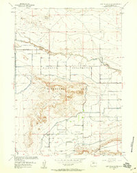 Lost Wells Butte 1958 topographic map thumbnail