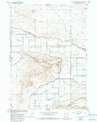 Lost Wells Butte 1958 topographic map thumbnail
