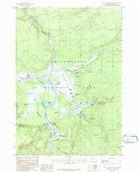 Lower Geyser Basin 1986 topographic map thumbnail
