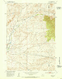 Lysite SE 1952 topographic map thumbnail