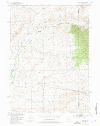 Lysite SE 1952 topographic map thumbnail