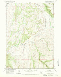 Mahogany Butte 1967 topographic map thumbnail