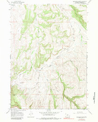 Mahogany Butte 1967 topographic map thumbnail