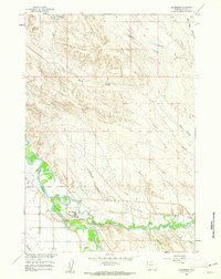 Manderson 1960 topographic map thumbnail