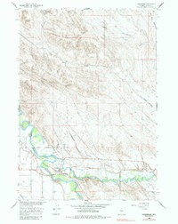 Manderson 1960 topographic map thumbnail
