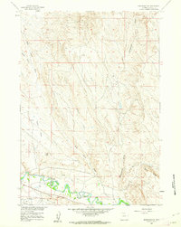 Manderson SE 1960 topographic map thumbnail