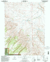 Maneater Creek 1992 topographic map thumbnail