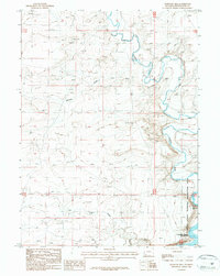 Massacre Hill 1987 topographic map thumbnail