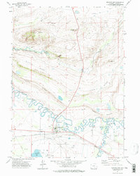 Medicine Bow 1971 topographic map thumbnail