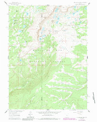 Medicine Bow Peak 1961 topographic map thumbnail