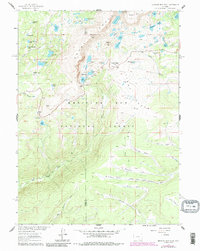 Medicine Bow Peak 1961 topographic map thumbnail