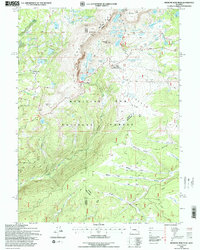 Medicine Bow Peak 1992 topographic map thumbnail