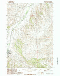 Meeteetse East 1985 topographic map thumbnail